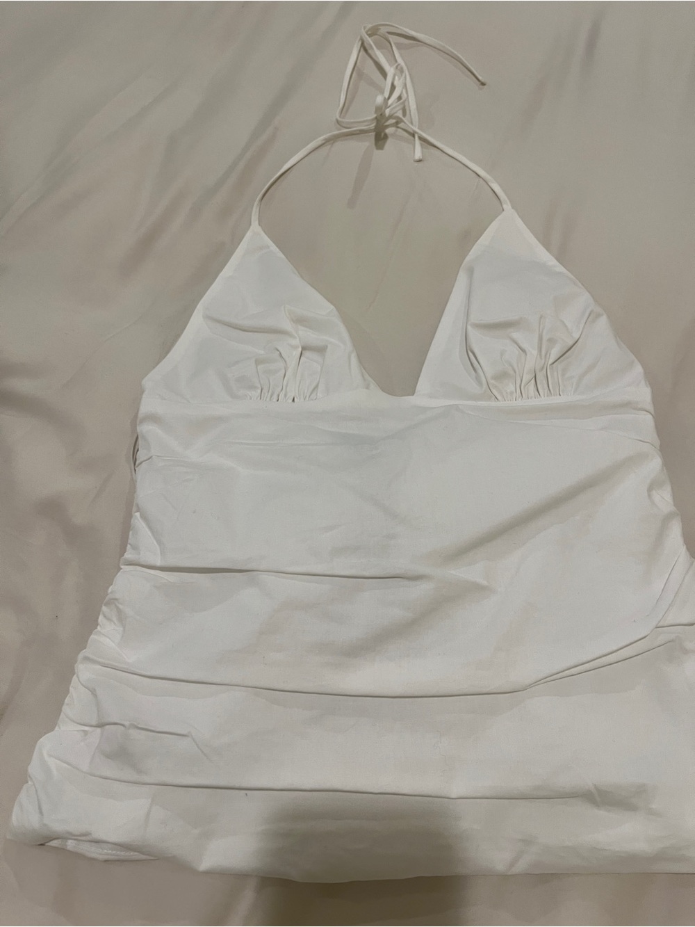 Dynamite White Halter Chemise Top